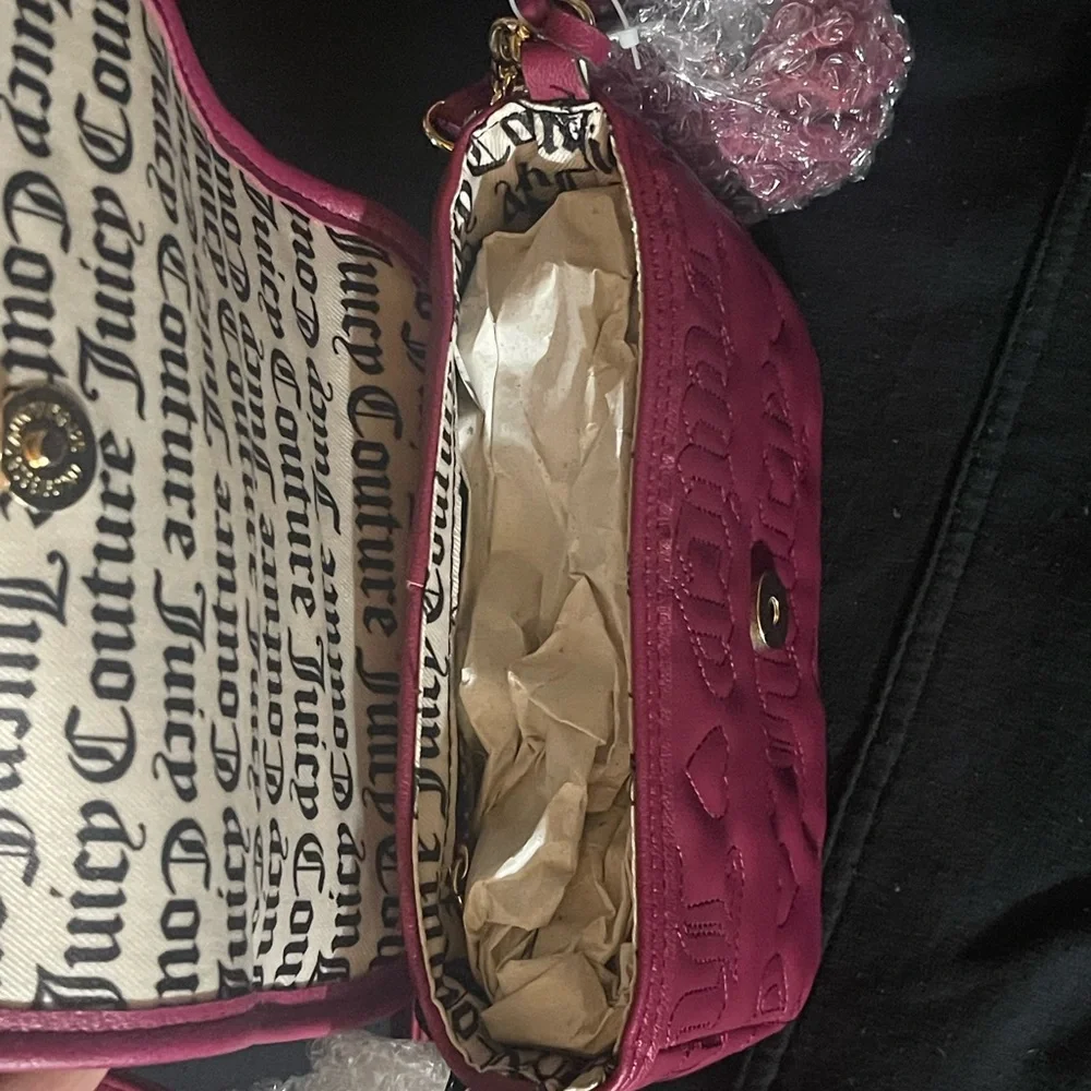 Juicy Couture Fuchsia Embossed Mini Bag - Picture 2 of 3
